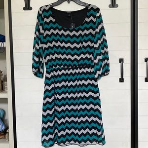 Espresso Chevron Dress